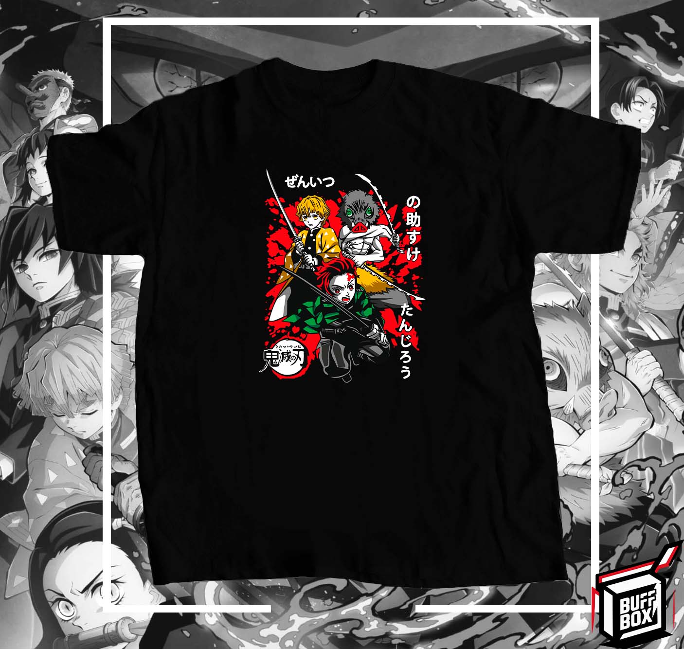 CAMISETA TRIO DEMON SLAYER