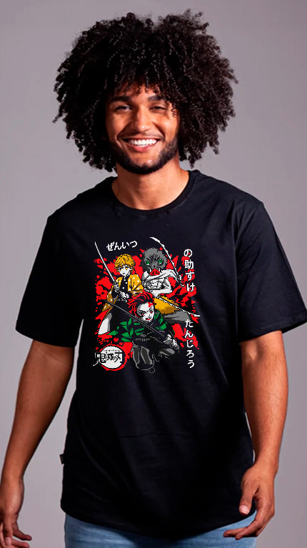 CAMISETA TRIO DEMON SLAYER