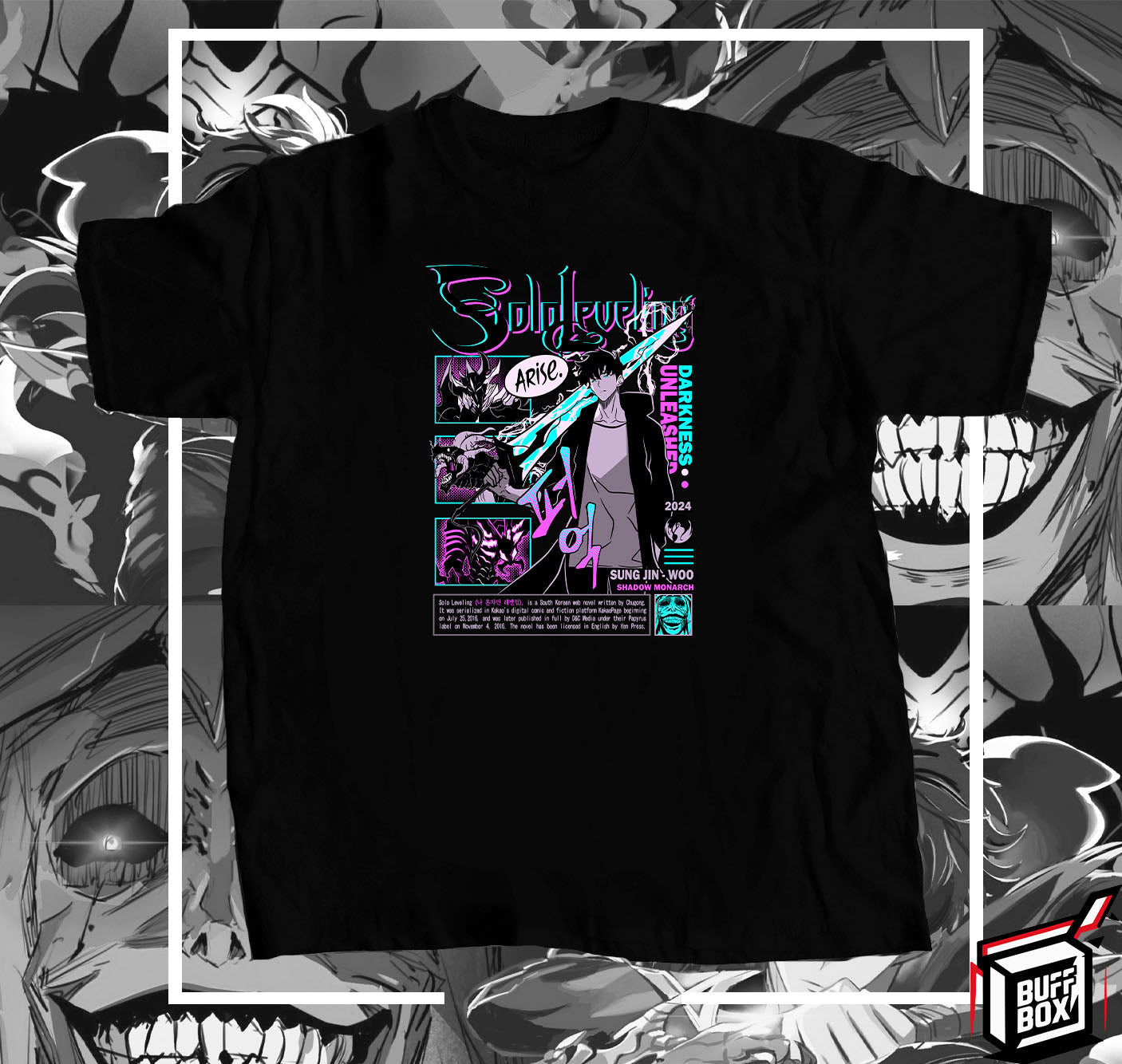 CAMISETA SOLO LEVELING DARKNESS