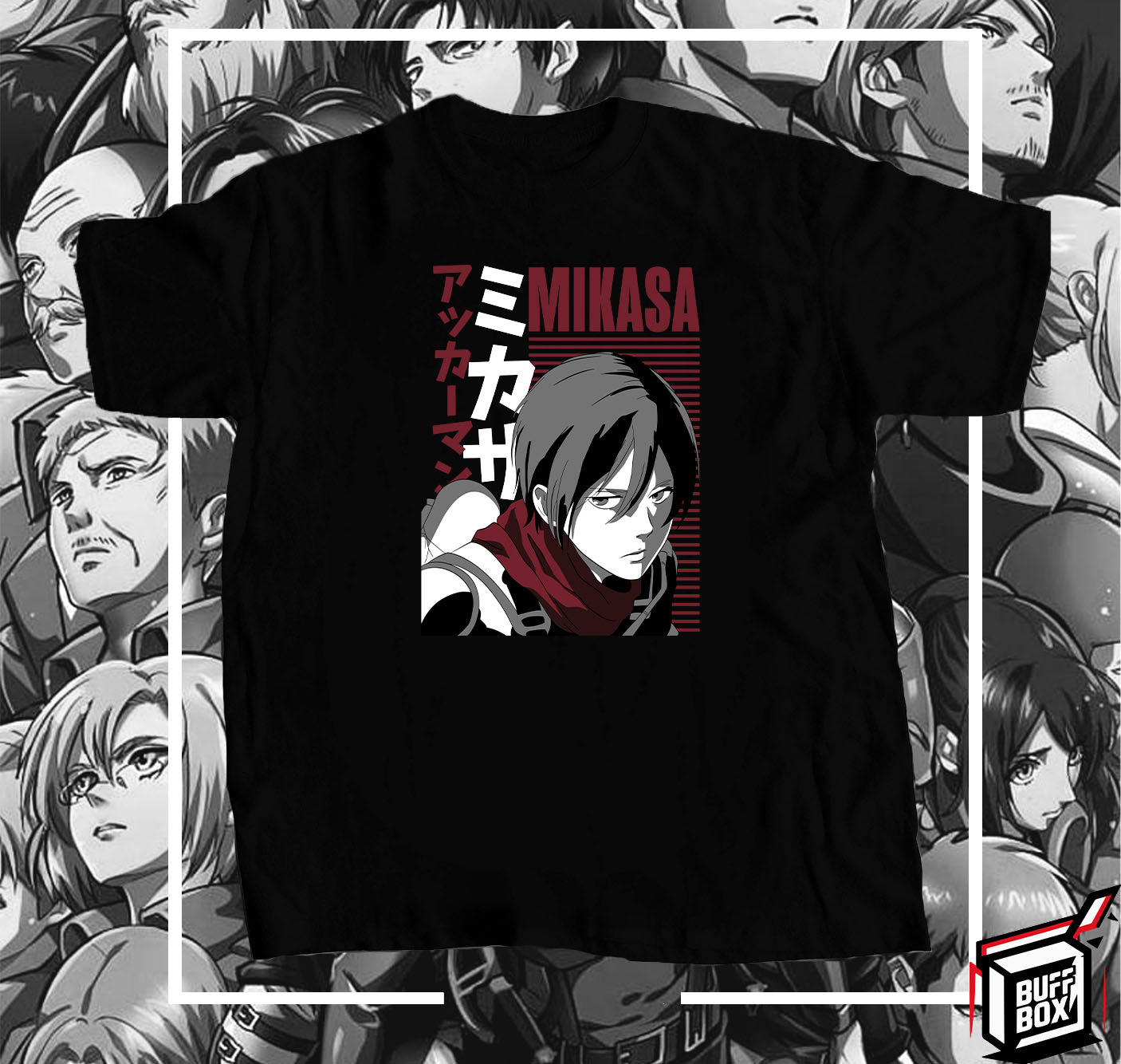 CAMISETA MIKASSA DETERMINED TWO