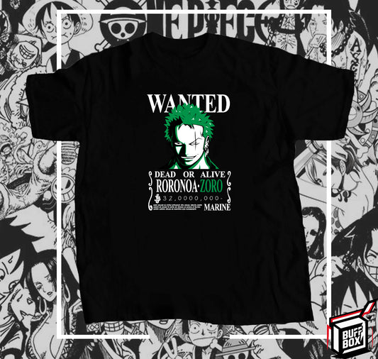 CAMISETA WANTED ZORO