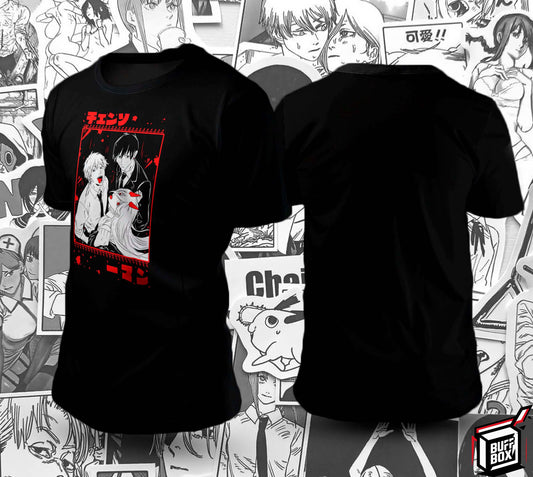 CAMISETA CHAINSAW MAN BIG THREE