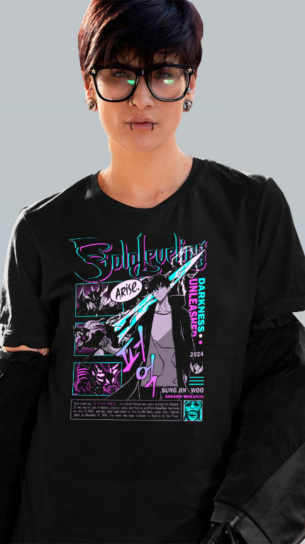 CAMISETA SOLO LEVELING DARKNESS
